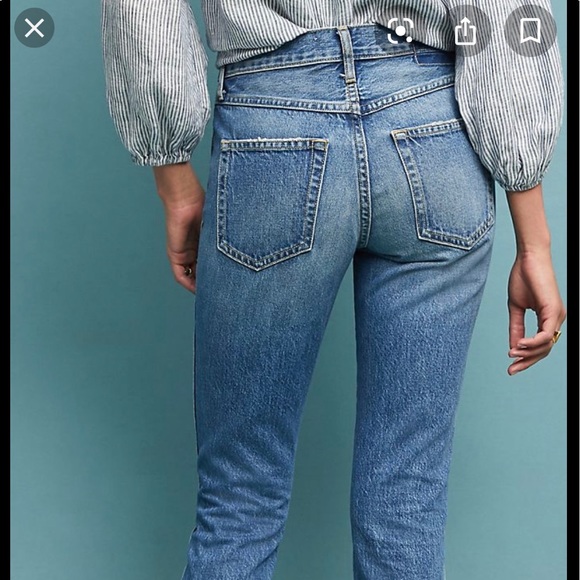 AMO Babe shoe lace bottom Jeans Denim - Picture 4 of 11